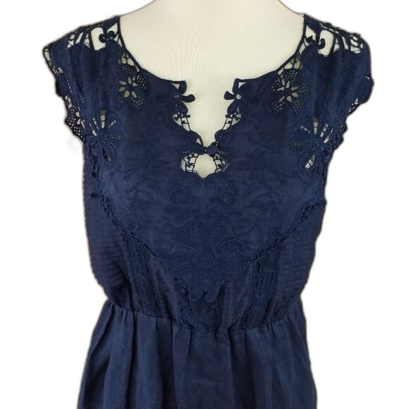 J Crew Mid Length Lace Detail Sleeveless Dress - Picture 3 of 8
